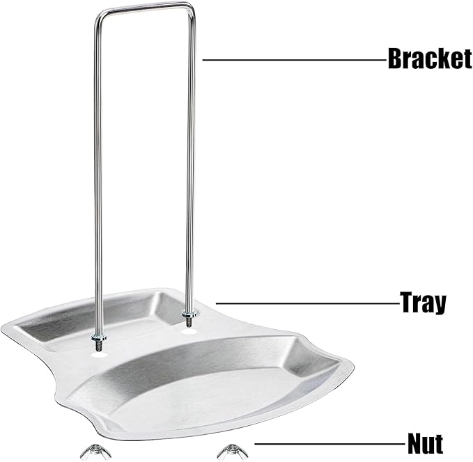 Lawei 3 Pack Lid and Spoon Rest - Pot Lid Holders Stainless Steel Pan Lid Organizer for Pots Pans Spoons