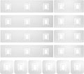 Lsnisni 14 Pack Shower Caddy Adhesive Replacement, Waterproof Shower Shelf Adhesive Strips, Strong Adhesive Flat Hooks for Bathroom Storage Shelves and Kitchen Racks No Drilling, Clear