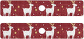 Kitchen Sink Splash Guard 2 PCS 30 Inch Sink Faucet Mat Splash Guard for Bathroom Countertop Water Absorbent Foldable Cuttable Soft Washable Red Christmas Reindeer Star Dots