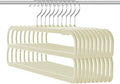 Velvet Pants Hangers 10 Pack,2 Tier Jeans Hanger,Premium Non Slip,Thin Space Saving Slim Trousers Hanger,13.77inch