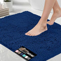 GORILLA GRIP Bath Rug Mat, Thick Soft Absorbent Chenille, Quick Dry Microfiber Mats, Rubber Backing Washable Shower Floor Rugs, US Designed Bathroom Bathmat Home Decor Accessories, 24x17 Royal Blue