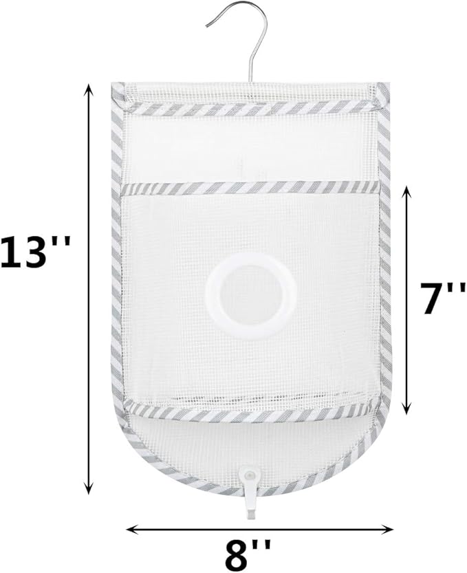 ALYER Small Hanging Mesh Shower Caddy,Series Toiletry and Bath Accessories Organizer (Stripe)