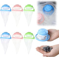 Floating Hair Filtering Mesh Removal, Lint Catcher for Washing Machine, Pet Hair Remover for Laundry, Reusable Washing Machine Hair Filter Mesh Bags (Mixed Color 6 Pack)