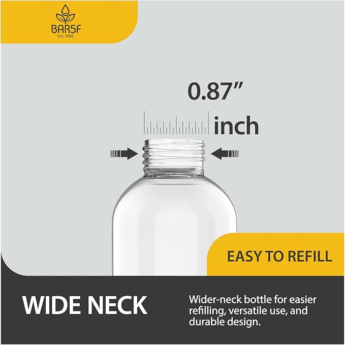 Bar5F 2.5-Ounce Small Spray Bottle Travel Size Fine Mist Mini Empty Spray Bottles Leak Proof for Toners, Face and Hair Mist