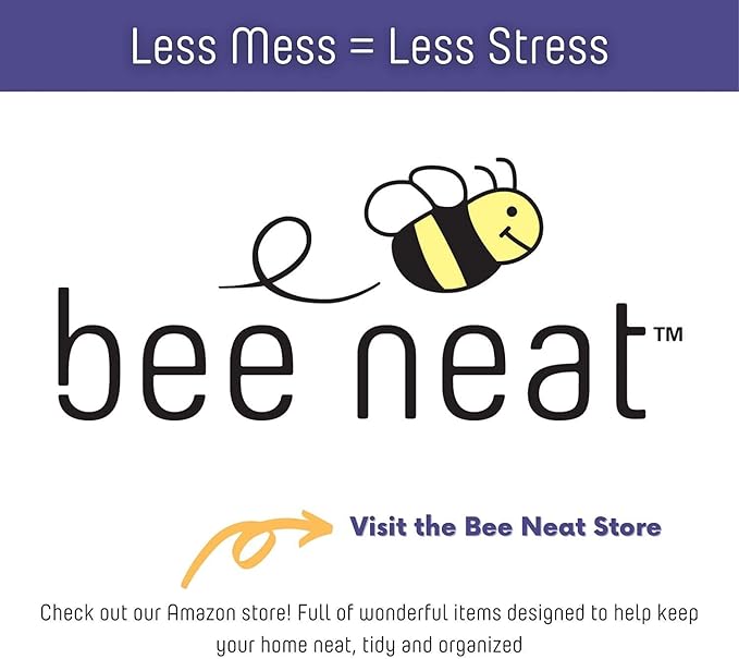 Bee Neat Closet Organization with Acrylic Clear Shelf Dividers - Closet Shelf Organizer for Clothes, Towels, Sweaters, Purses, and Books - Shelf Separators - 6 Pack (8" Tall 11 ⅝" Deep)