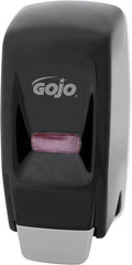 GOJO 800 Series Bag-in-Box Push-Style Lotion Soap Dispenser, Black, for 800 mL Lotion Soap Refills (Pack of 1) - 9033-12