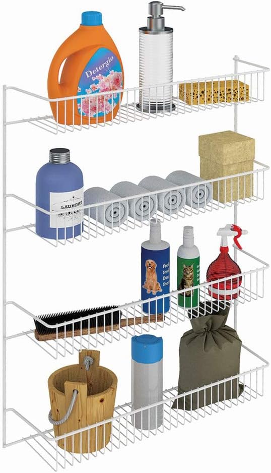 ClosetMaid 8033 4-Tier Wall Rack, 18-Inch Wide