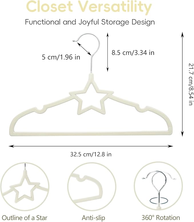 GoodtoU Baby Hangers, Velvet Hangers Kids Hangers 50 Pack for Toddler Infant Childrens Child Small Coats Pants Clothes Closet Organizers and Storage 12.6 Inch