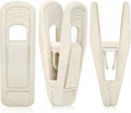 Beige Velvet Hangers Clips 50 PCS, Non-Slip Velvet Skirt Hanger Clips for Ivory/Beige Velvet Hangers, Strong Finger Clips Perfect for Thin Velvet Hangers Skirt Pant Suit Velvet Hangers