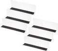 PATIKIL 6 Pack Shelf Dividers for Closet Organization, 7.9x1.18x2.4 Acrylic Magnetic Closets Separator Kitchen Cabinet Shelves Under Bed Blocker for Bedroom Kitchen Office, Clear