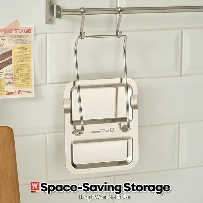 Foldable Stainless Steel Pot Lid Rest, Ladle Holder, Multifunctional Kitchen Organizer Stand, Easy Storage, Dishcloth Rack, Pan Lid Holder, Cooking Utensil Holder Organizer