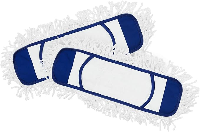 Eyliden Mop Pads (2 Pack) Wet Dry Dust Mop Pads for Hardwood Floors - Replacement Refills - Blue