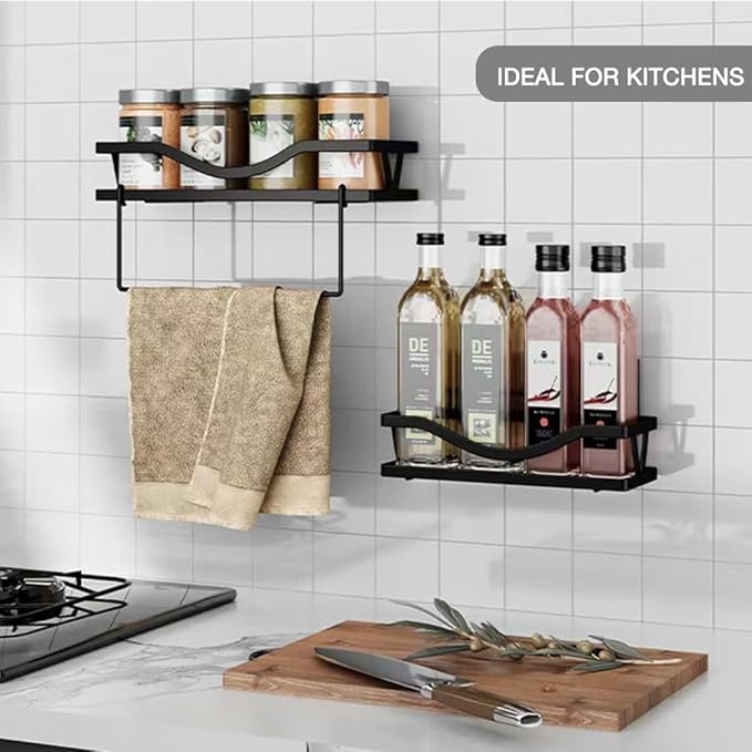 OTCO 2 pcs Shower Caddy Adhesive Replacement Shower Shelf Rack Adhesive Strips No Drilling Organizer Hooks Stickers