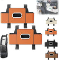 Car Organizers and Storage Box, Car Organizers and Storage Box Behind Set, 4 in 1 Multifunctional Cars Organizer and Storage Back Seat for Hold Phone, Drinks, Handbag, Universal Fit (Orange*2)