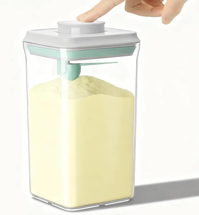 Formula Dispenser Container with Scoop 2000ML / 2.0QT Milk Powder BPA-Free Airtight 900g Formula Storage Container with Lids, BPA-Free Airtight Food Storage Container