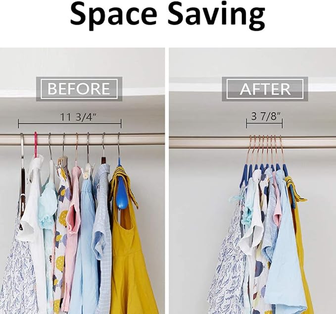VECELO Premium Velvet Clothes Hangers Suit Heavy Duty (100 Pack)-Non Slip & Space-Saving with 12 Finger Clips & 2Tie Rack Excellent for Men and Women,Blue