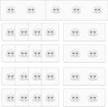 22 PCS Shower Caddy Adhesive Replacement Waterproof No Drilling Shower Shelf Adhesive Replacement Transparent Adhesive Hooks Stickers for Bathroom Storage Shelves Toothbrush Holder Kitchen Racks