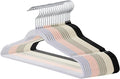 Premium Velvet Hangers 50 Pack, Non-Slip Flocked Felt Hangers, Sturdy Clothes Hangers with 360° Rotatable Hook, Heavy Duty Coat Hanger, Durable Slim Hanger for Closet Space Saving.
