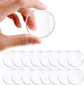 Door Stoppers for Wall, Etybetopstar 16Pack 2" Rubber Door Knob Wall Protectors, Strong Self-Adhesive Door Bumpers for Wall, Quiet & Shock-Absorbing Door Handle Stopper, Clear