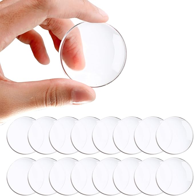 Door Stoppers for Wall, Etybetopstar 16Pack 2" Rubber Door Knob Wall Protectors, Strong Self-Adhesive Door Bumpers for Wall, Quiet & Shock-Absorbing Door Handle Stopper, Clear