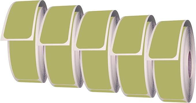 Royal Green Rectangular Color-Coding Labels 3x1-10 Sticker Rolls (75mm x 25mm) - 2500 Pack