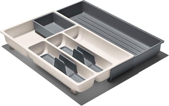 OXO Good Grips Kitchen Drawer, Expandable Utensil Organizer, White