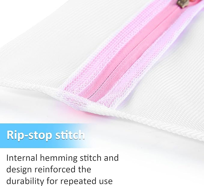 GOGOODA Mesh Laundry Bags for Delicates Durable Protective Wash Bags Travel Storage Bags for Intimates Lingerie, 7PCS (1XXL, 1XL,1L,1M,1S,2 bra bags)