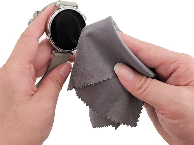 Microfiber Cleaning Cloth, 30 Pack - 200+ GSM Heavyweight Lint-Free Streak & Scratch-Free Cloths for Eyeglasses, Glasses, Screens, Camera Lens - 7x6 Inch Premium White, Bulk, Reusable