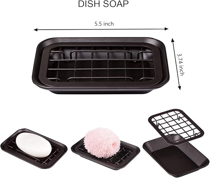 SheeChung 6Pcs Mason Jars Bathroom Accessories Set Complete - Toothbrush Holder, Lotion Soap Dispenser, 2 Mason Jars, Soap Dish, Toilet Paper Basket, Rustic Farmhouse Decor (Brown, 6Pcs Bathroom Set)