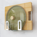 Self Adhesive Stainless Steel Pan Cover Racks ,Pantry Organization Rack, Cutting Board Storage , Pot Lid Holder