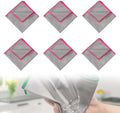 6 Pack Glass Cleaning Cloth Microfiber Cleaning Cloth, Streak Free Cleaning Dish Rags for Washing, Lint Free Microfiber Glass Polishing Cloth Towels, for House Glasses Window Stainless Steel (Pink)