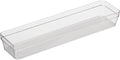 Oggi Clear Drawer Organizer - 3" X 12.5" - Ideal for Organizing Kitchen Drawers, Office, Desk, Silverware, Kitchen Utensils, Cosmetics and Bathrooms
