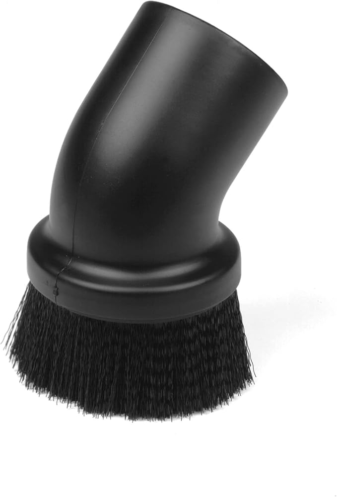 CRAFTSMAN CMXZVBE37413 2-1/2 in. Dusting Brush Wet Dry Vac Attachment, Industrial-Grade Shop Vacuum Accessory for Cleaning Stubborn Debris, Fits 2-1/2 in. Hose Diameter