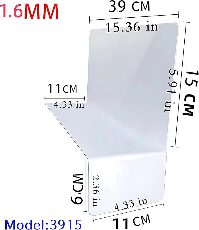 1.6MM 20 Pcs 39 * 15CM 1MM PVC Shelf Dividers for Closets Wood Shelf Separators Clothes Organizer and Bedroom Storage and Organization Organization Separator Shelf Laber