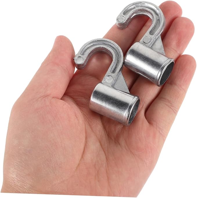 2pcs Heavy Duty Closet Rod Support Bracket Hooks for Wardrobe Organization Space Saving Hanger Connectors for Bathroom and Bedroom Easy Installation Design