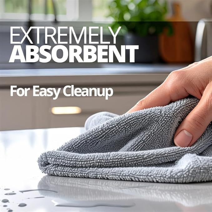 CERAKOTE Microfiber Towels (12 Pack) - Cleaning and Application Towels Durable Microfiber Material - 300 GSM Lint-Free Towel - Ideal for Cars, Home, Shop and Office Cleaning