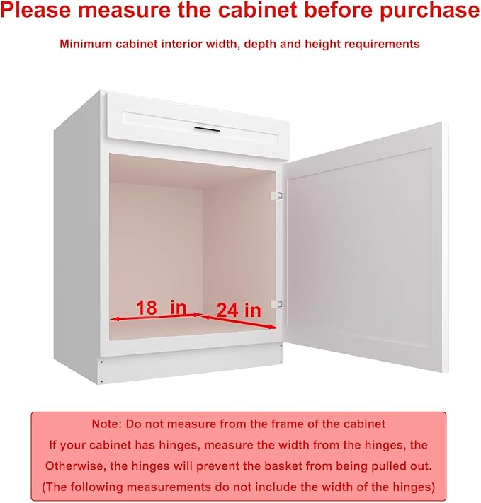Pulloutor Pull Out Cabinet Organizer, 17" W x 21" D Slide Out Kitchen Cabinet Storage Shelf and Drawer Organizer NEED 18" W and 22" D Cabinet, Chrome Finish