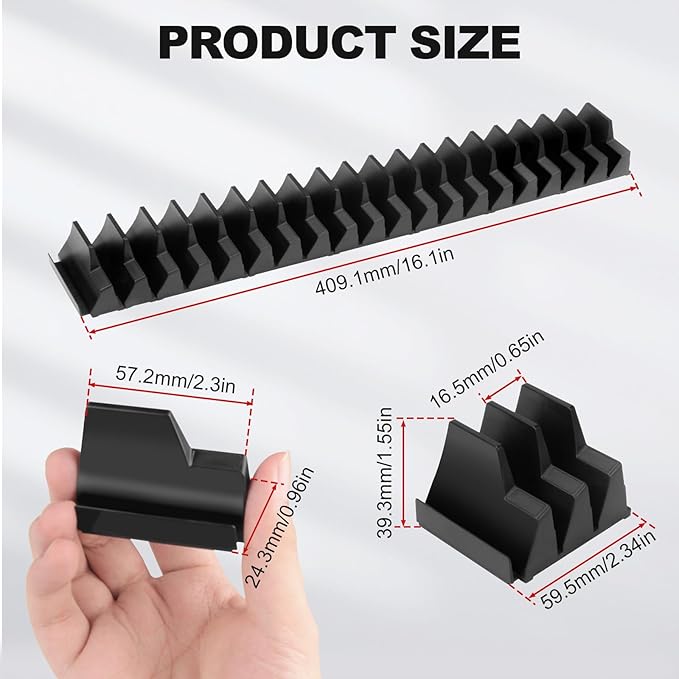 20PCS Magnetic Modular Wrench Organizers for Tool Drawers, Adjustable Wrench Storage Holder with Label for Tool Box and Drawer Organization