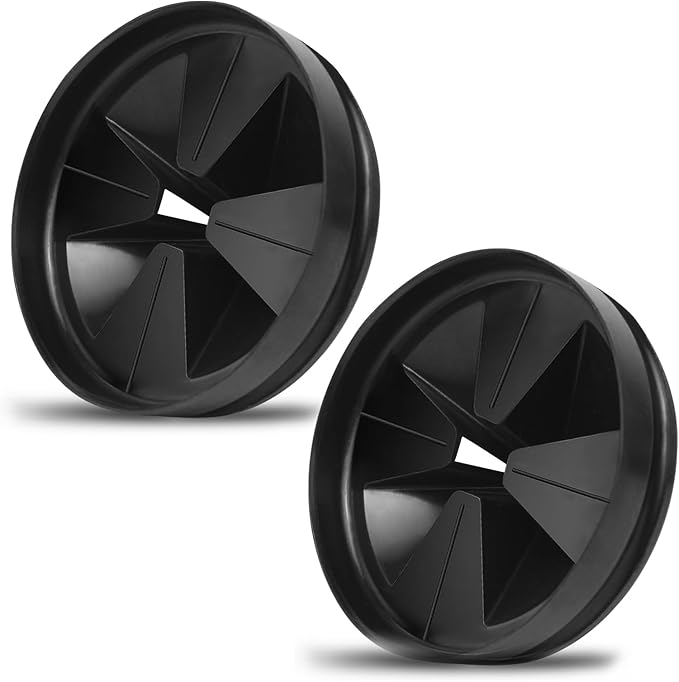 Garbage Disposal Splash Guards, 3 3/8" Kitchen Sink Splash Guard, QCB-AM Garbage Disposal Stopper Fit for in.SinkErator Evolution Series, Rubber Kitchen Sink Drain Cover(2 Pack)