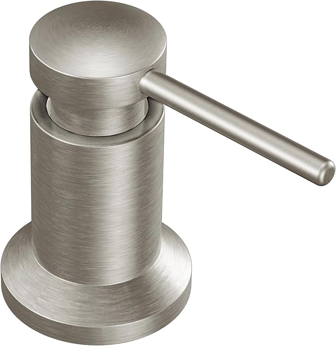 Moen Deck Mounted Lotion or Soap Dispenser for Kitchen Sink, Spot Resistant Stainless, 3942SRS