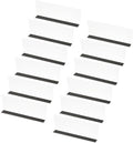 PATIKIL 6 Pack Shelf Dividers for Closet Organization, 11x1.57x3.9 Acrylic Magnetic Closets Separator Kitchen Cabinet Shelves Under Bed Blocker for Bedroom Kitchen Office, Clear