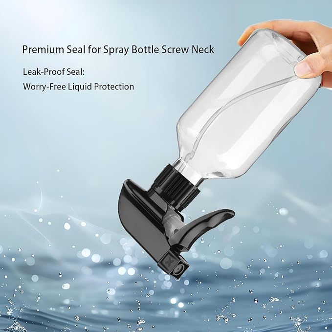 2 Pack Leakproof Spray Bottles 300ml - Adjustable Nozzle (Mist/Jet), Refillable PET Plastic for Hair, Cleaning, Plants, Travel | BPA-Free, No-Spill Design, Salon & Home Essentials (Green)