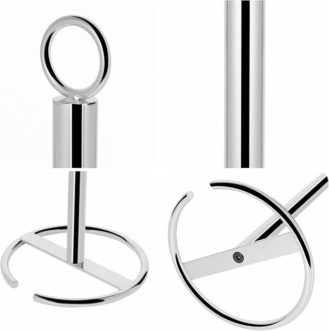 NearMoon Bath Toilet Paper Holder Stand, Freestanding Tissue Paper Storage with Reserve, Space Toilet 4 Rolls Holder for Bathroom/Kitchen Countertop-All Metal (1 Pack, Chrome Finish)