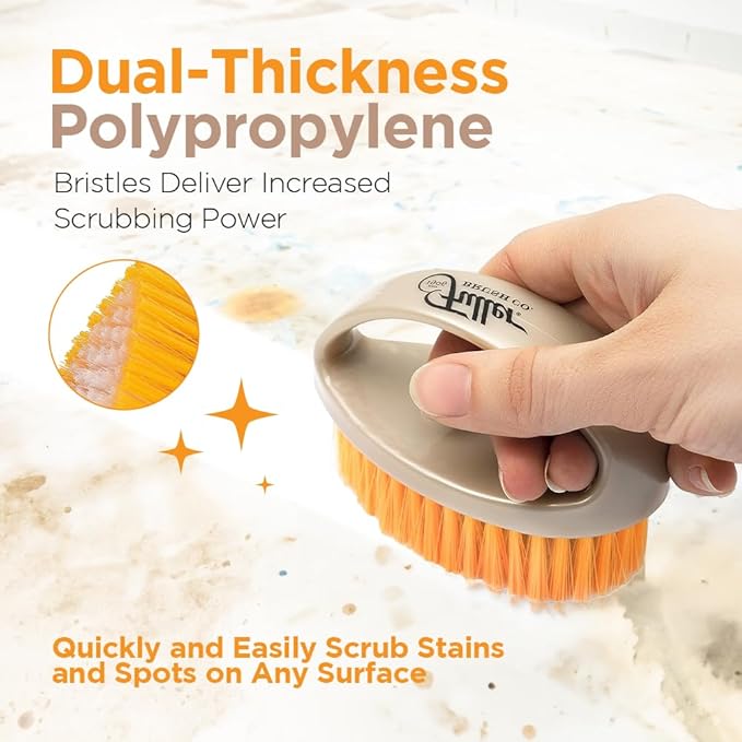 Fuller Brush Easy Hold Scrubby Brush – Ergonomic Non-Slip Grip Handle – Durable Stiff Bristles for Kitchen, Sink, Pots and Pans, Handheld Cleaning Brush (Pack of 2)