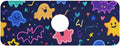 Kitchen Sink Splash Guard 1 PC 14.7 Inch Sink Faucet Mat Splash Guard for Bathroom Countertop Water Absorbent Foldable Cuttable Soft Washable Halloween Neon Ghosts Stars and Bats