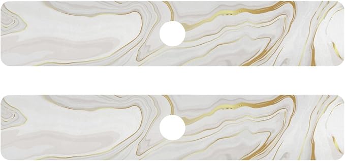 Kitchen Sink Splash Guard Sink Faucet Mat Faucet Handle Drip Catcher Drain Mats for Kitchen Bathroom Countertop Absorbent Dish Drying Mat Pad 2pack 30x5.4Inch White Marble Texture