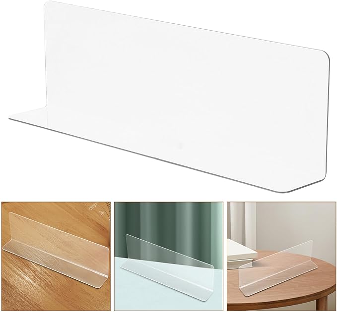 RUNROTOO Shaped Shelf Dividers Organizers for Store and Closet Classification Cabinets () Easy Maintenance and Cleaning