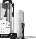 MIPOW Slim Pro i4 Electric Toothbrush Rechargeable Smart Ultra Sonic 3 Modes Magnetic Travel Case &Ceramic Dock, 60Day Long Battery Soft Bristles 2Heads IPX7 Waterproof,Color-(White)