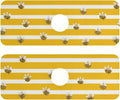 Kitchen Sink Splash Guard 2 PCS 14.7 Inch Sink Faucet Mat Splash Guard for Bathroom Countertop Water Absorbent Foldable Cuttable Soft Washable Yellow and White Striped Bees01