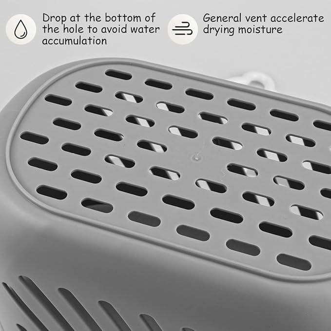 Hanging Shower Caddy Basket Plastic Hanging Shower Caddy with Hook Portable Kitchen Organizer Storage Basket for Bathroom Kitchen Pantry Bathroom Dorm Room（Grey）